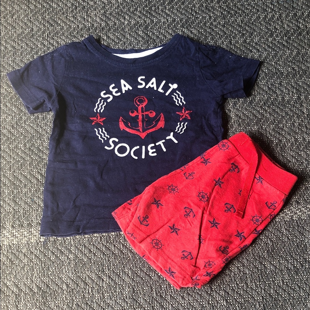 rebel Navy and Red Nautical Kids Set